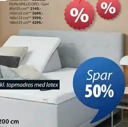 JYSK DUNLOPILLO OPO - Gavl tilbud