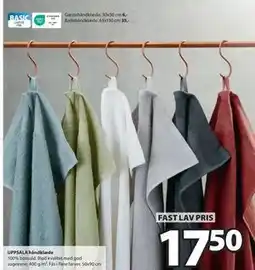 JYSK UPPSALA håndklæde, DKK 17.5 tilbud