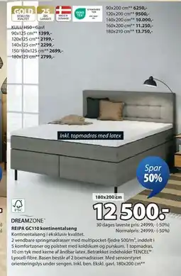 JYSK REIPA GC110 kontinentalseng, DKK 12500 tilbud