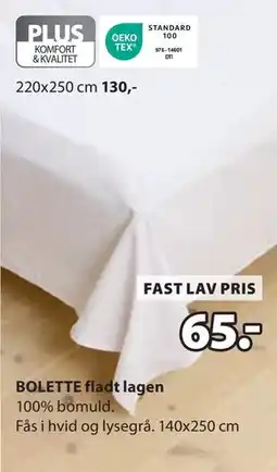 JYSK BOLETTE fladt lagen tilbud