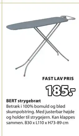JYSK BERT strygebræt, DKK 185 tilbud