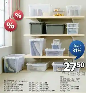 JYSK SMARTSTORE opbevaringsboks tilbud