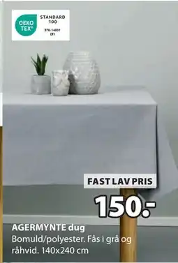 JYSK AGERMYNTE dug, DKK 150 tilbud