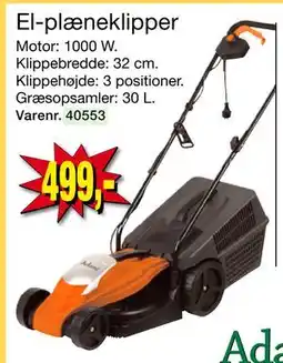 Harald Nyborg El-plæneklipper, DKK 499 tilbud