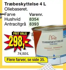 Harald Nyborg Træbeskyttelse 4 L, DKK 298 tilbud