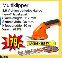 Harald Nyborg Multiklipper, DKK 179 tilbud