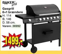 Harald Nyborg Gasgrill 6+1 brændere, DKK 1499 tilbud