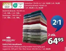 JYSK KARLSTAD håndklæde, DKK 64.95 tilbud