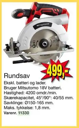Harald Nyborg Rundsav, DKK 499 tilbud