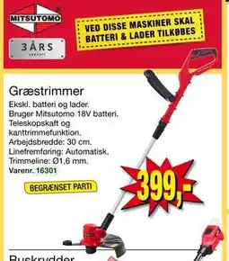 Harald Nyborg Græstrimmer, DKK 399 tilbud