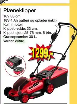 Harald Nyborg Plæneklipper, DKK 1299 tilbud