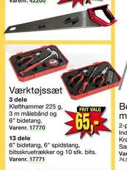 Harald Nyborg Værktøjssæt, DKK 65 tilbud
