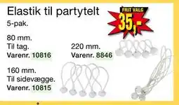 Harald Nyborg Elastik til partytelt, DKK 35 tilbud