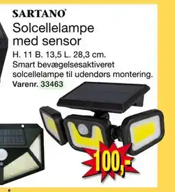 Harald Nyborg Solcellelampe med sensor, DKK 100 tilbud