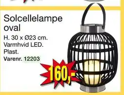 Harald Nyborg Solcellelampe oval, DKK 160 tilbud