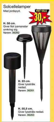 Harald Nyborg Solcellelamper, DKK 30 tilbud