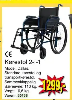 Harald Nyborg Kørestol 2-i-1, DKK 1299 tilbud