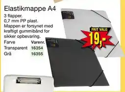 Harald Nyborg Elastikmappe A4, DKK 19 tilbud