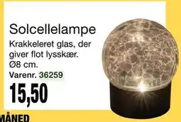 Harald Nyborg Solcellelampe, DKK 15.5 tilbud