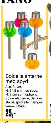 Harald Nyborg Solcellelanterne med spyd, DKK 25 tilbud