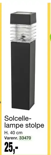 Harald Nyborg Solcellelampe stolpe, DKK 25 tilbud