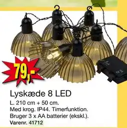 Harald Nyborg Lyskæde 8 LED, DKK 79 tilbud