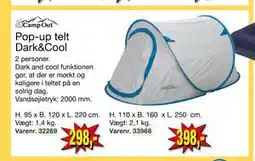 Harald Nyborg Pop-up telt Dark&Cool tilbud