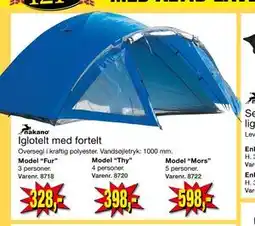 Harald Nyborg Iglotelt med fortelt tilbud