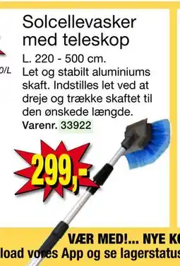 Harald Nyborg Solcellevasker med teleskop, DKK 299 tilbud
