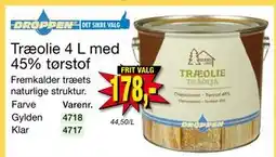 Harald Nyborg Træolie 4 L med 45% tørstof, DKK 178 tilbud