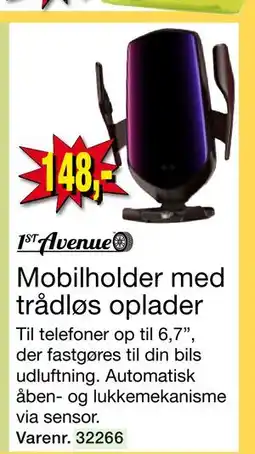 Harald Nyborg Mobilholder med trådløs oplader, DKK 148 tilbud