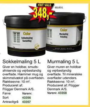 Harald Nyborg Murmaling 5 L, DKK 348 tilbud