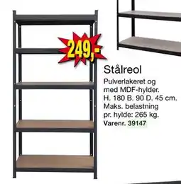 Harald Nyborg Stålreol, DKK 249 tilbud