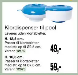 Harald Nyborg Klordispenser til pool tilbud