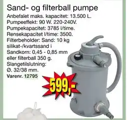 Harald Nyborg Sand- og filterball pumpe, DKK 599 tilbud