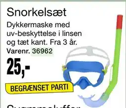 Harald Nyborg Snorkelsæt, DKK 25 tilbud