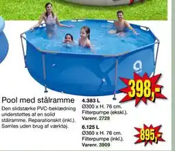 Harald Nyborg Pool med stålramme tilbud