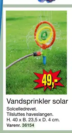 Harald Nyborg Vandsprinkler solar, DKK 49 tilbud