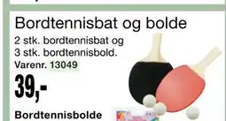 Harald Nyborg Bordtennisbat og bolde, DKK 39 tilbud
