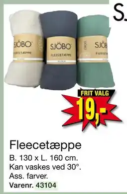Harald Nyborg Fleecetæppe, DKK 19 tilbud