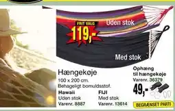 Harald Nyborg Hængekøje, DKK 119 tilbud