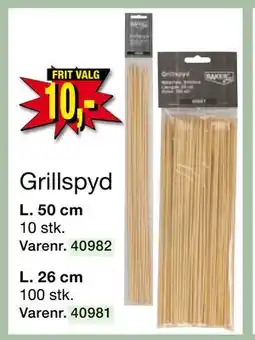 Harald Nyborg Grillspyd, DKK 10 tilbud