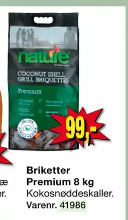 Harald Nyborg Briketter Premium 8 kg, DKK 99 tilbud