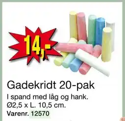 Harald Nyborg Gadekridt 20-pak, DKK 14 tilbud