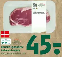 Coop 365 Danske Egnsgårde kalve entrecote tilbud