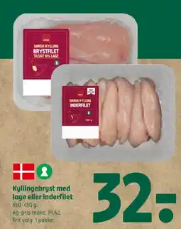Coop 365 Kyllingebryst med lage eller inderfilet tilbud