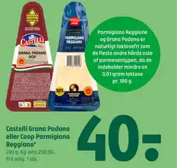 Coop 365 Castelli Grana Padano eller Coop Parmigiano Reggiano* tilbud