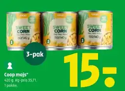 Coop 365 Coop majs tilbud