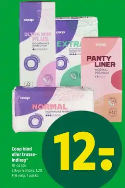 Coop 365 Coop bind eller trusse- indlæg* tilbud