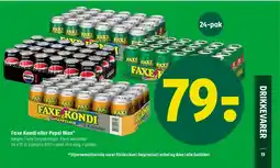 Coop 365 Faxe Kondi eller Pepsi Max* Sølges i hele forpakninger. Flere varianter. tilbud